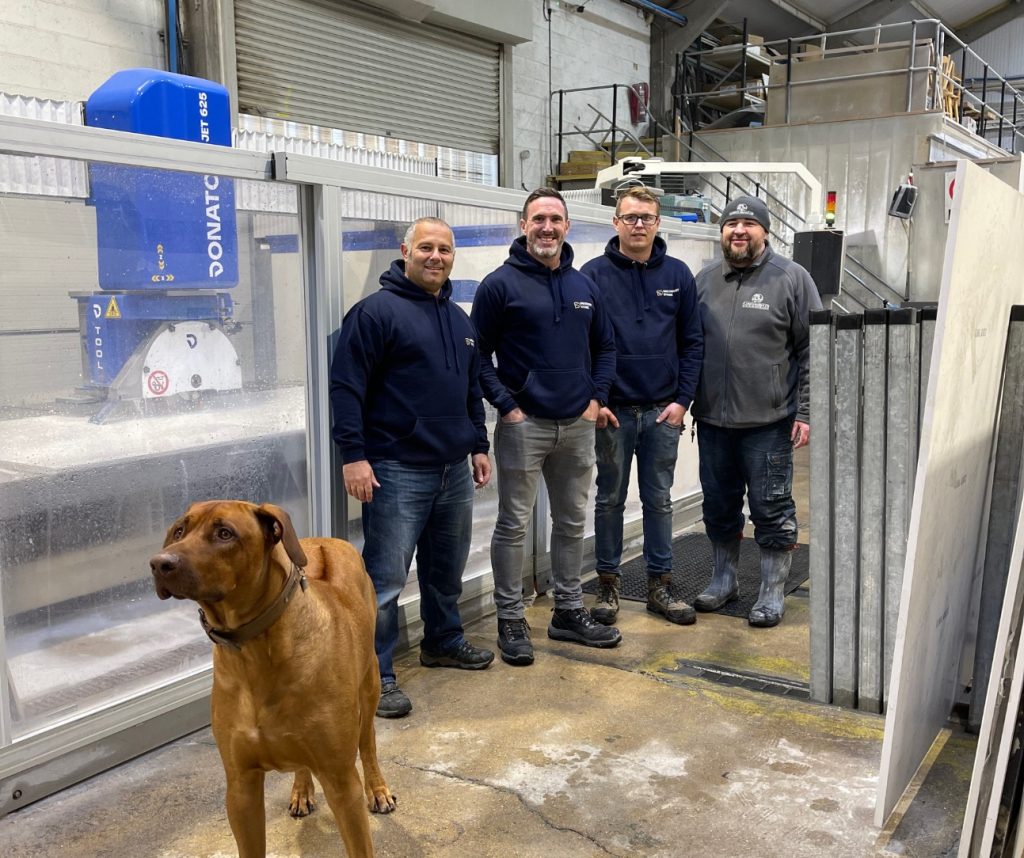 Discovery Stone receive training on a Donatoni Jet625 from the Stone Automation team 